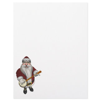 Santa Claus Playing Banjo
