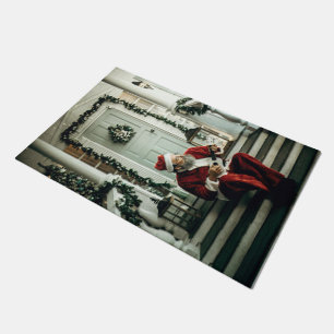 Santa Claus Playing Music Doormat