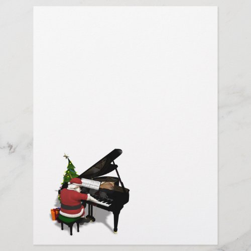Santa Claus Playing Piano