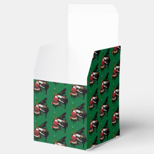 Santa Claus Playing Piano Favor Boxes
