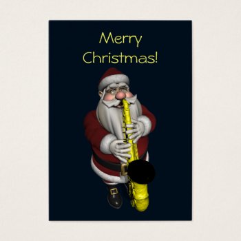 Santa Claus Playing Saxophone by Emangl3D at Zazzle