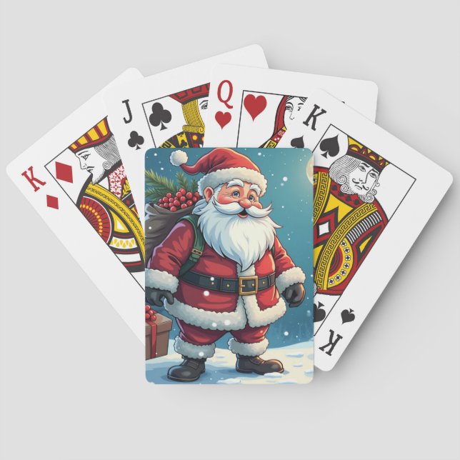 Santa Claus  Poker Cards (Back)