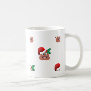 santa claus poop emoji coffee mug