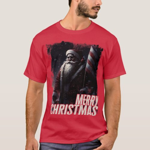 Santa Claus Proud Veteran Gift for Christmas T_Shirt