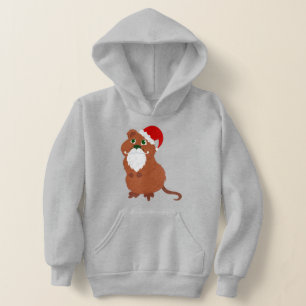 santa claus quokka australian christmas hoodie