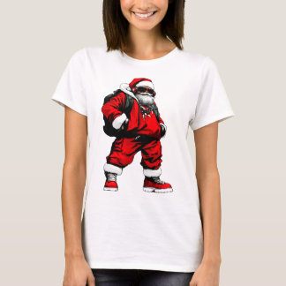 Santa Claus, Rapper, Hip Hop T-Shirt