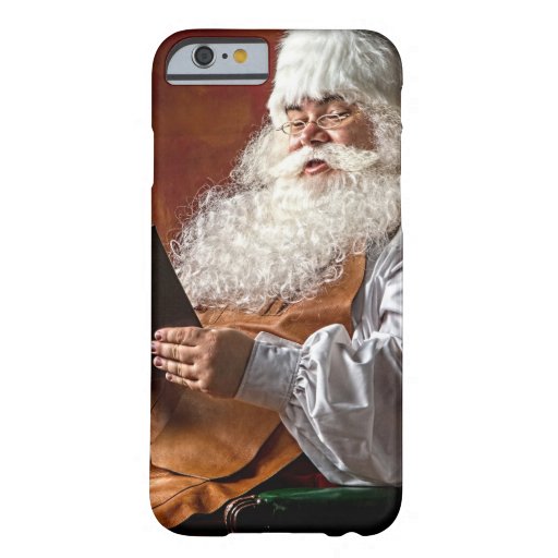 Santa Claus reads book Barely There iPhone 6 Case
