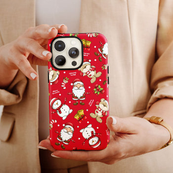 Santa Claus Red Christmas Iphone Case Mate by PurdyCase at Zazzle