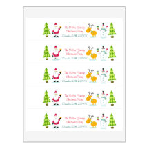 Santa Claus, Reindeer and Snowman Christmas