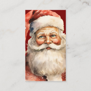 Santa Claus Retro Christmas Business Card