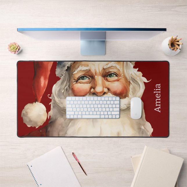 Santa Claus Retro Christmas Desk Mat (Office 1)