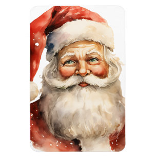 Santa Claus Retro Christmas Magnet