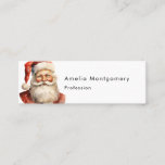 Santa Claus Retro Christmas Mini Business Card