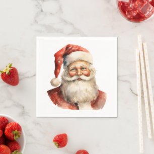 Santa Claus Retro Christmas Napkins