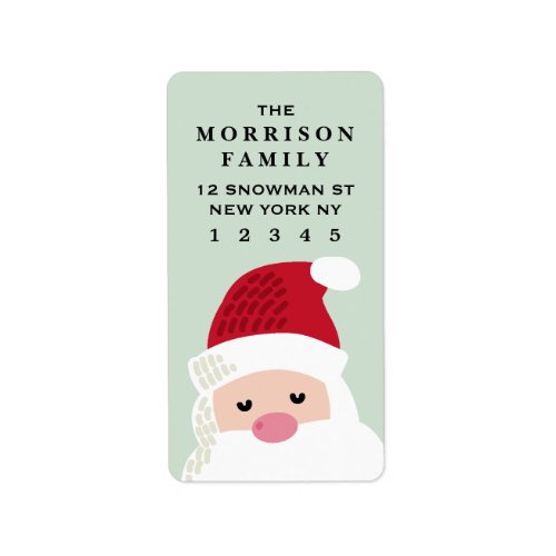 Santa Claus Return Address Label