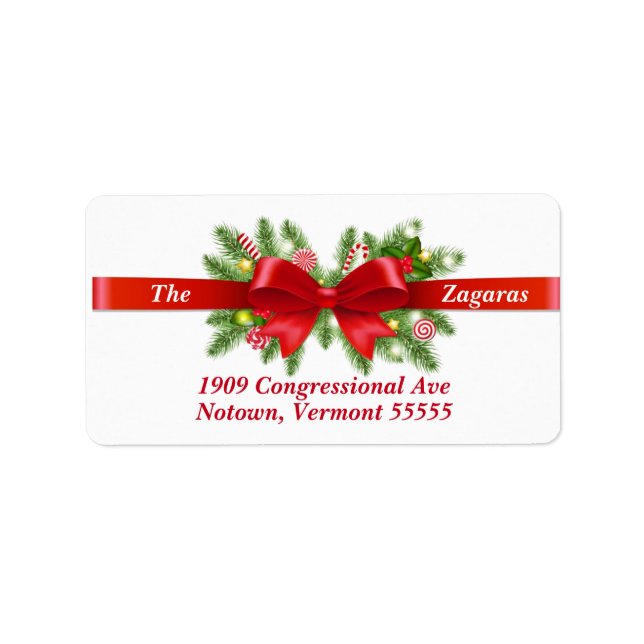 Santa Claus Return Address Label (Front)
