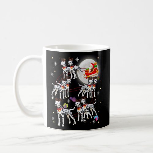 Santa Claus Riding Dalmatian Pajamas Coffee Mug