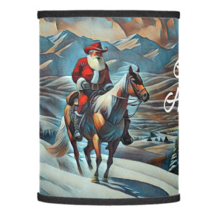 Santa Claus Riding Horse Christmas Lamp Shade