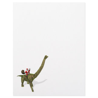 Santa Claus Riding On Brachiosaurus