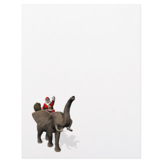 Santa Claus Riding On Elephant