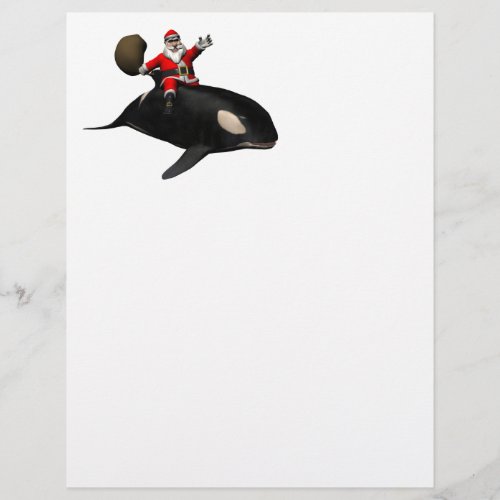 Santa Claus Riding On Orca