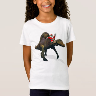 Santa Claus Riding On Spinosaurus T-Shirt