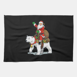 Funny Christmas Kitchen Dish Towel, Dear Santa Humorous Christmas Gift,  Small White Elephant Christmas Gift