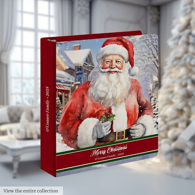 Santa Claus Ring Binder Classic Christmas Planner (Santa Claus Ring Binder Classic Christmas Planner)
