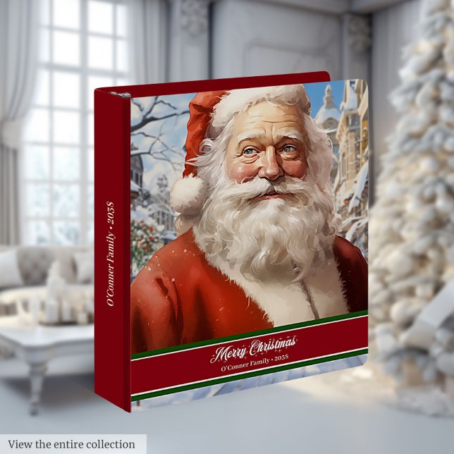 Santa Claus Ring Binder Classic Festive Organizer (Santa Claus Ring Binder Classic Festive Organizer)