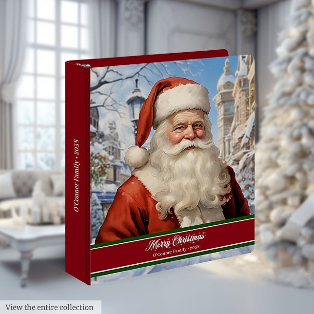 Santa Claus Ring Binder Classic Holiday Keepsake (Santa Claus Ring Binder Classic Holiday Keepsake)