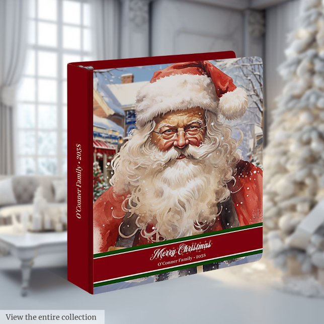 Santa Claus Ring Binder Classic Holiday Memory Alb (Santa Claus Ring Binder Classic Holiday Memory Album)