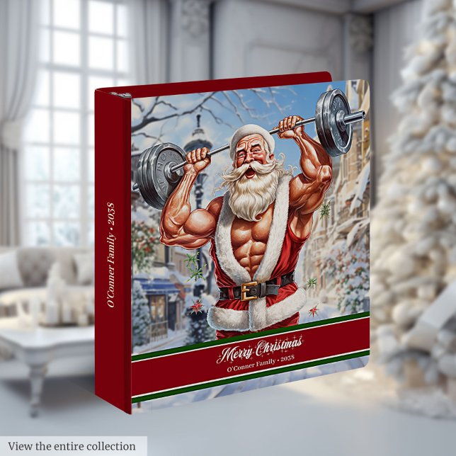 Santa Claus Ring Binder Funny Holiday Keepsake (Santa Claus Ring Binder Funny Holiday Keepsake)