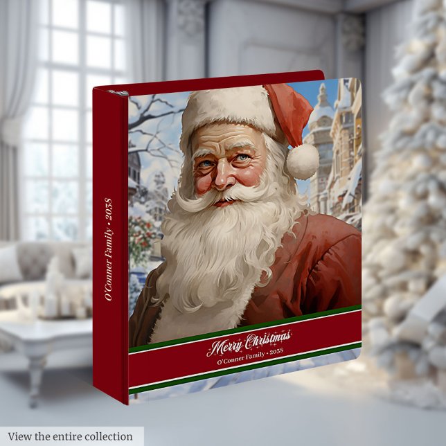 Santa Claus Ring Binder Traditional Memory Album (Santa Claus Ring Binder Traditional Memory Album)