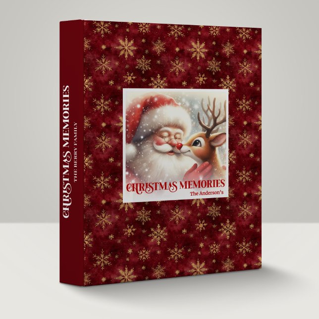 Santa Claus Rudolph Christmas Memory Album Festive 3 Ring Binder (Santa Claus Rudolph Christmas Memory Album Festive Binder

)