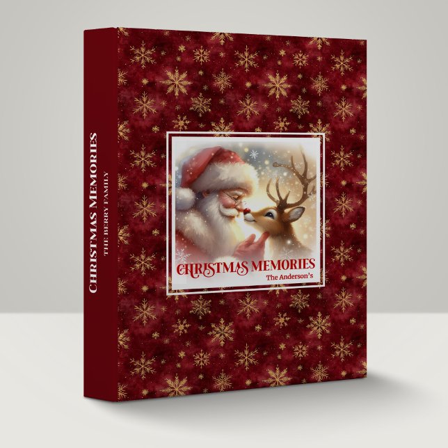 Santa Claus Rudolph Festive Christmas Ring Binder (Santa Claus Rudolph Festive Christmas Ring Binder)