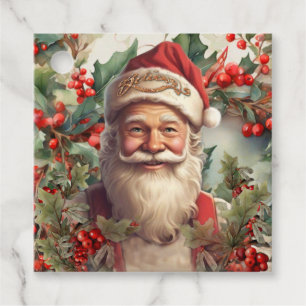 Santa Claus Saint Nicholas Christmas Favor Tags
