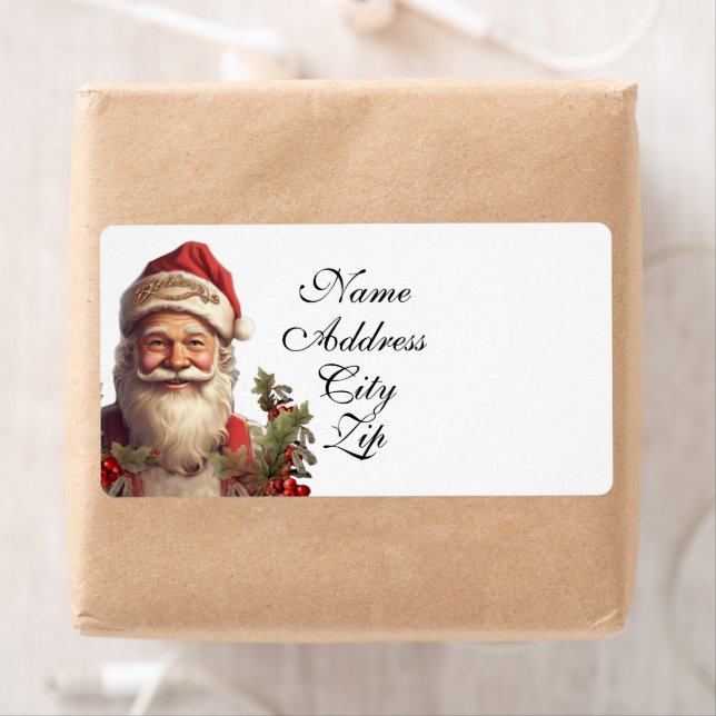 Santa Claus Saint Nicholas Christmas  Label (Insitu)