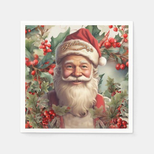 Santa Claus Saint Nicholas Christmas  Napkins