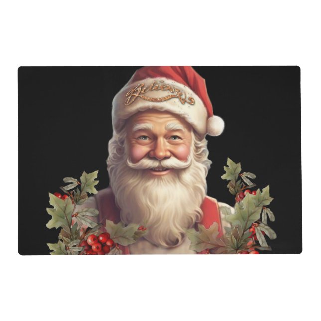 Santa Claus Saint Nicholas Christmas  Placemat (Front)