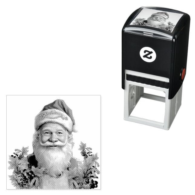 Santa Claus Saint Nicholas Christmas  Self-inking Stamp (In Situ)