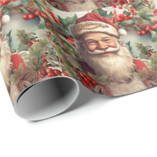 Santa Claus Saint Nicholas Christmas  Wrapping Paper