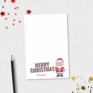 Santa Claus - Santon Toy Doll Christmas Post-it Notes