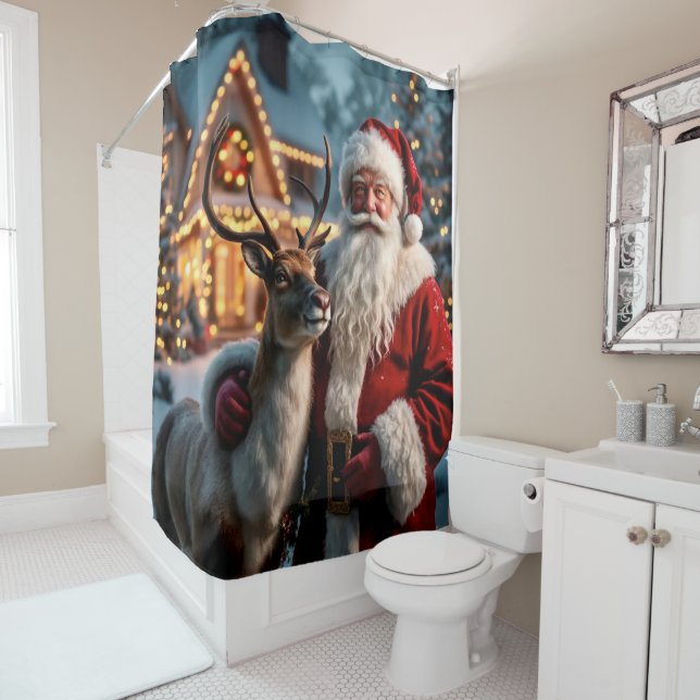 Santa Claus Shower Curtain (In Situ)