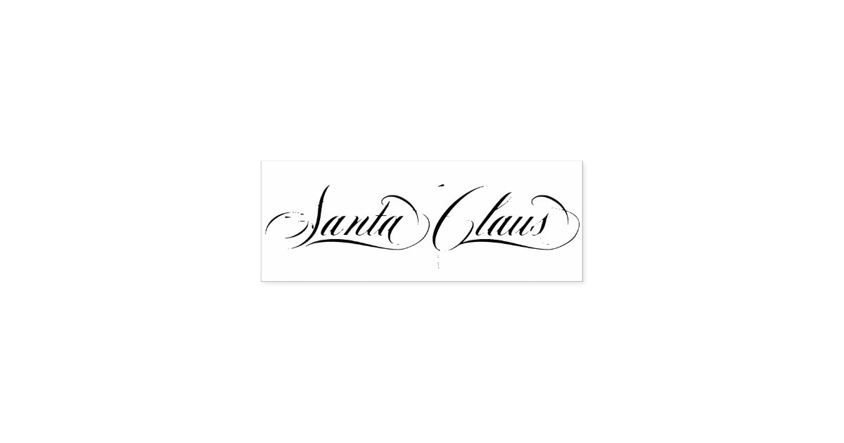 santa claus signature font