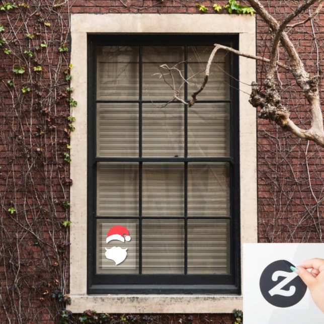 Santa Claus Silhouette Window Cling (Home Window)