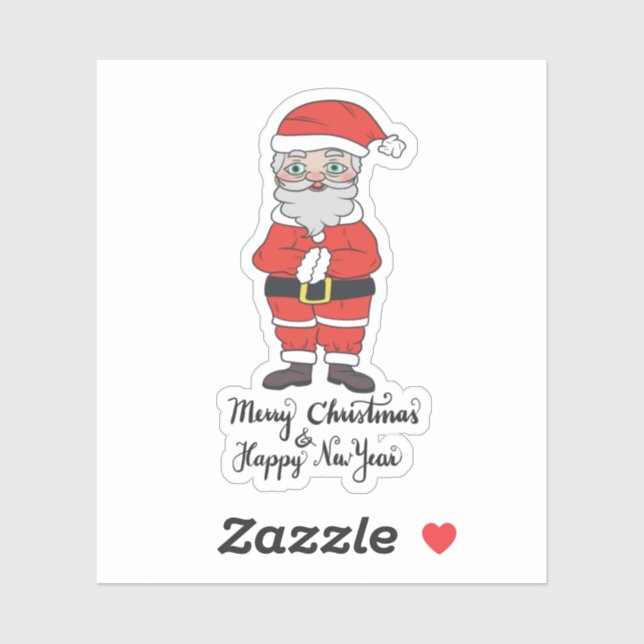 Santa Claus single sticker (Sheet)
