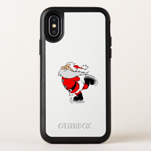 Santa Claus Skating OtterBox Symmetry iPhone X Case