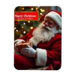 Santa Claus sleeping with wishes FPM Magnet