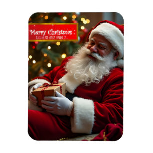 Santa Claus sleeping with wishes FPM Magnet