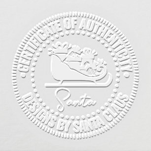Santa Claus Sleigh “Certificate of Authenticity” Embosser
